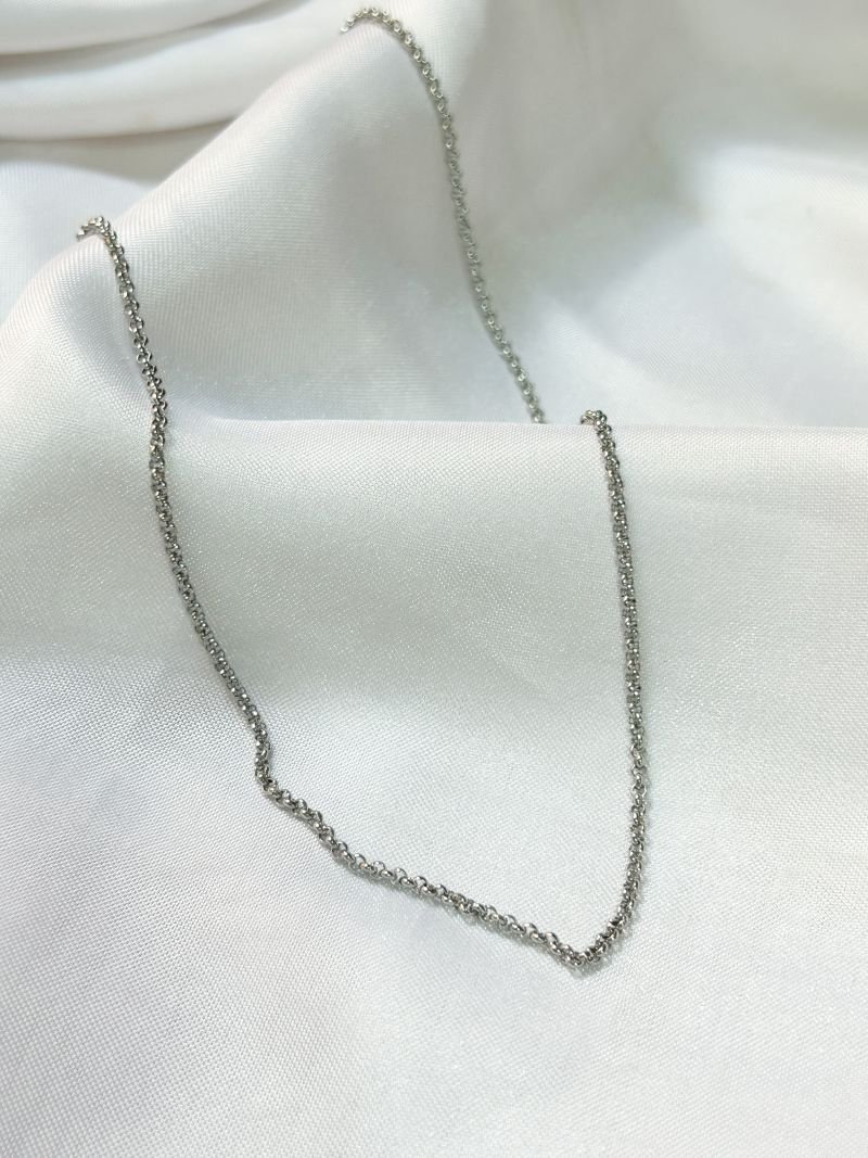 Colar Elo Portuguesa Inox 2mm 60cm