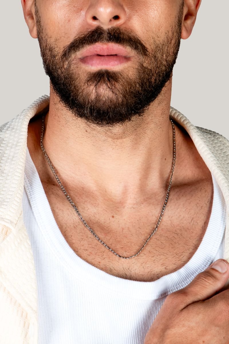 Colar Inox Masculino 3x1 60cm