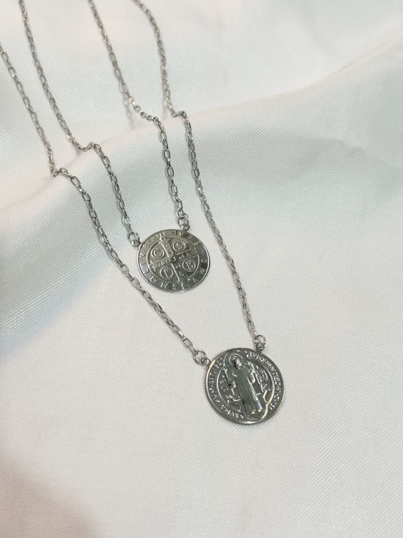 Escapulário Inox 'são Bento'