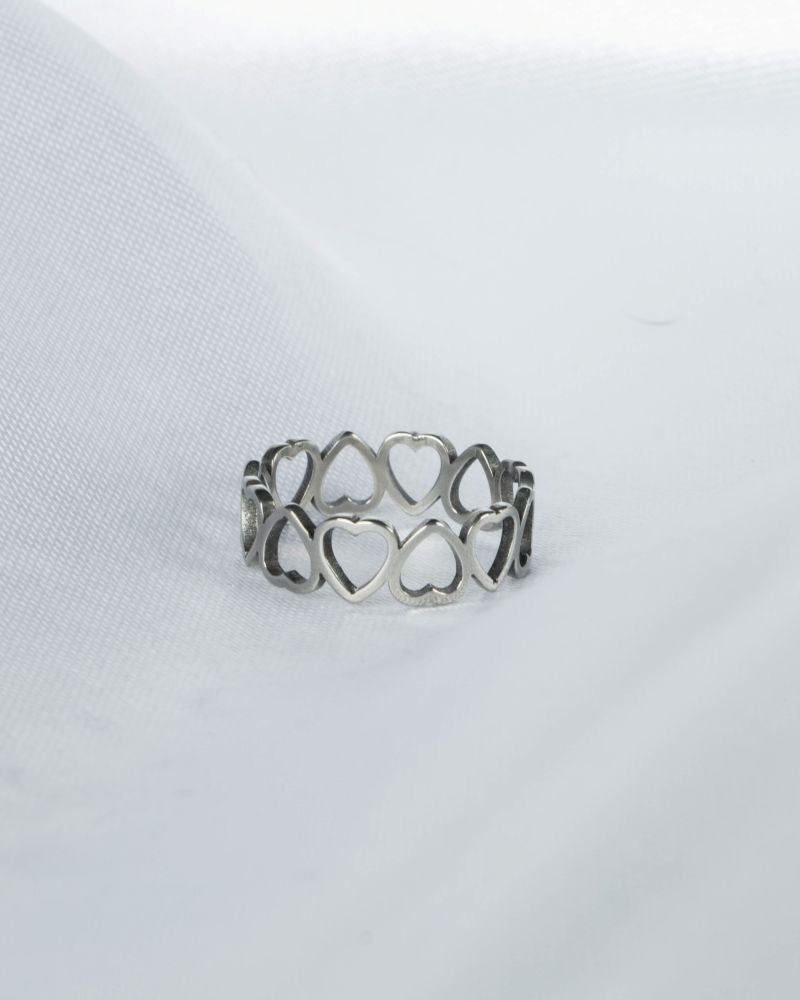 Anel Inox 'coração 5,7mm'